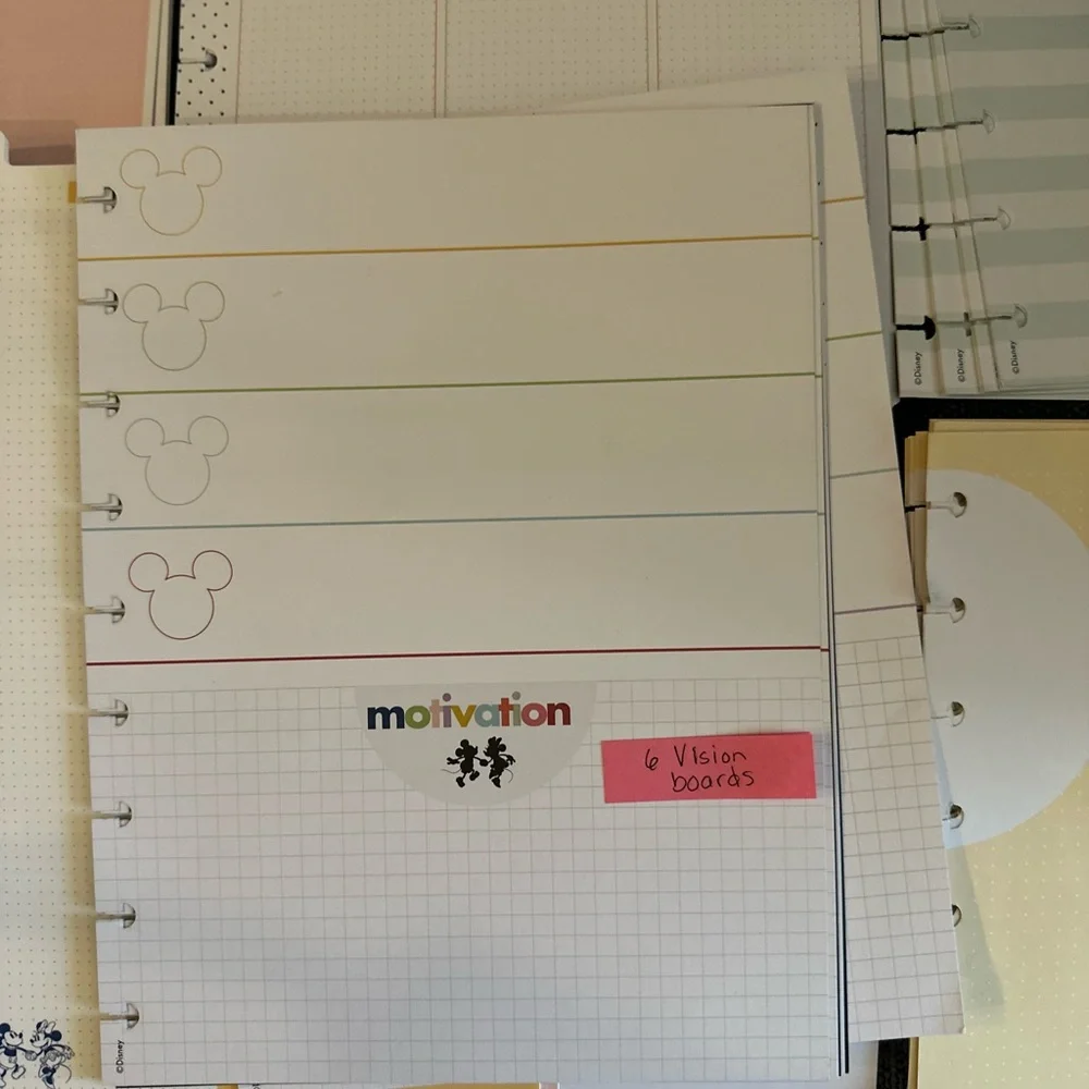 Happy Planner Mickey & Minnie Mouse Classic Size paper Bundle